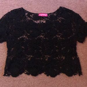 Lace crop top